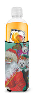 Westie Christmas Santa's Westies Ultra Hugger for slim cans PPP3229MUK
