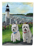 Buy this Westie Schooner & Annie Flag Canvas House Size PPP3230CHF
