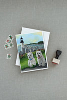 Westie Schooner & Annie Greeting Cards and Envelopes Pack of 8