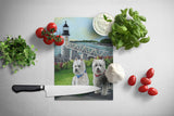 Westie Schooner & Annie Glass Cutting Board Large PPP3230LCB