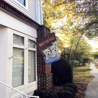 Westie Seize the Day Flag Canvas House Size PPP3232CHF