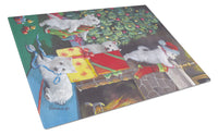 Buy this Westie Christmas Decorating Glass Cutting Board Large PPP3233LCB