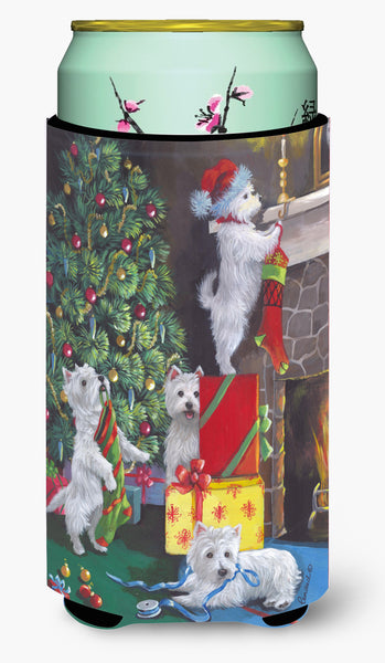 Buy this Westie Christmas Decorating Tall Boy Hugger PPP3233TBC
