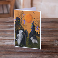 Westie Wicked Witch Greeting Cards and Envelopes Pack of 8