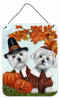 Buy this Westie Thanksgiving Pilgrims Wall or Door Hanging Prints PPP3235DS1216