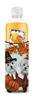 Westie Thanksgiving Pilgrims Ultra Hugger for slim cans PPP3235MUK