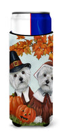 Buy this Westie Thanksgiving Pilgrims Ultra Hugger for slim cans PPP3235MUK