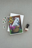 Westie Zoe and Sunflowers Greeting Cards and Envelopes Pack of 8
