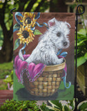 Westie Zoe and Sunflowers Flag Garden Size PPP3236GF