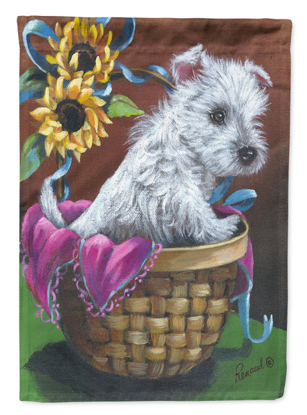 Buy this Westie Zoe and Sunflowers Flag Garden Size PPP3236GF