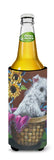 Westie Zoe and Sunflowers Ultra Hugger for slim cans PPP3236MUK