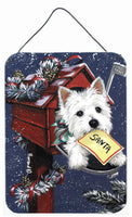 Buy this Westie Zoe's Christmas List Wall or Door Hanging Prints PPP3237DS1216