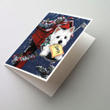 Buy this Westie Zoe's Christmas List Greeting Cards and Envelopes Pack of 8