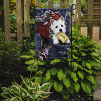 Westie Zoe's Christmas List Flag Garden Size PPP3237GF