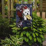 Westie Zoe's Christmas List Flag Garden Size PPP3237GF