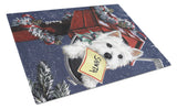Buy this Westie Zoe's Christmas List Glass Cutting Board Large PPP3237LCB