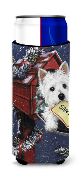 Buy this Westie Zoe's Christmas List Ultra Hugger for slim cans PPP3237MUK
