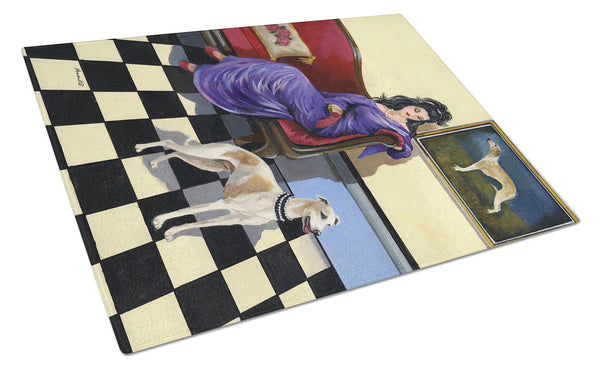 Buy this Whippet Elegance and Grace Glass Cutting Board Large PPP3238LCB