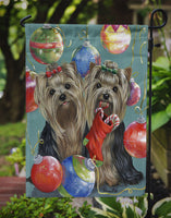 Yorkie Christmas All that Glitters Flag Garden Size PPP3239GF