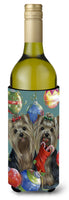 Buy this Yorkie Christmas All that Glitters Wine Bottle Hugger PPP3239LITERK