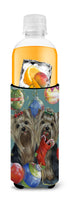 Yorkie Christmas All that Glitters Ultra Hugger for slim cans PPP3239MUK