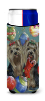 Buy this Yorkie Christmas All that Glitters Ultra Hugger for slim cans PPP3239MUK