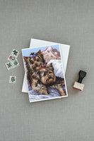 Yorkie Bed Bugs Greeting Cards and Envelopes Pack of 8
