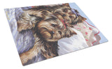 Buy this Yorkie Bed Bugs Glass Cutting Board Large PPP3240LCB