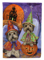 Buy this Yorkie Halloween Haunted House Flag Canvas House Size PPP3241CHF