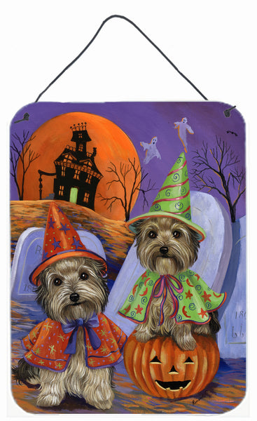 Buy this Yorkie Halloween Haunted House Wall or Door Hanging Prints PPP3241DS1216