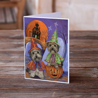 Yorkie Halloween Haunted House Greeting Cards and Envelopes Pack of 8