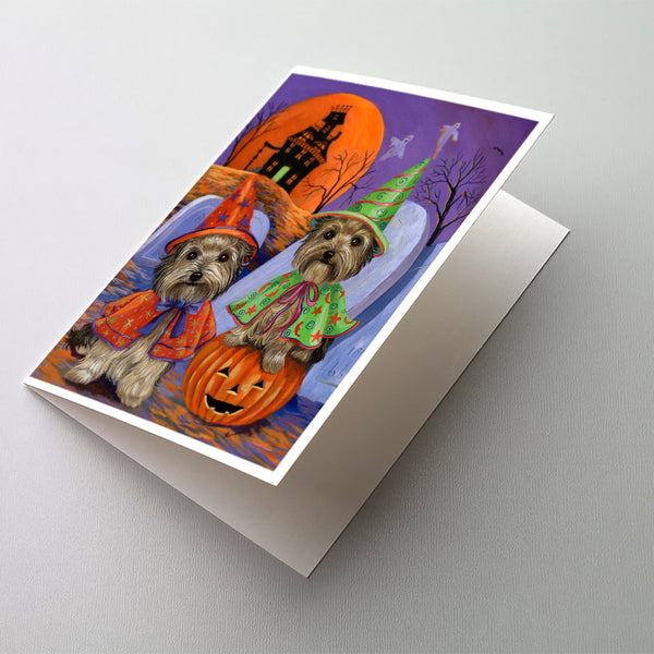 Buy this Yorkie Halloween Haunted House Greeting Cards and Envelopes Pack of 8