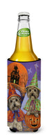Yorkie Halloween Haunted House Ultra Hugger for slim cans PPP3241MUK