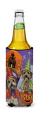 Yorkie Halloween Haunted House Ultra Hugger for slim cans PPP3241MUK