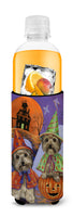 Yorkie Halloween Haunted House Ultra Hugger for slim cans PPP3241MUK