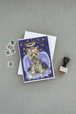 Yorkie Christmas Angel Greeting Cards and Envelopes Pack of 8