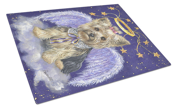 Buy this Yorkie Christmas Angel Glass Cutting Board Large PPP3243LCB