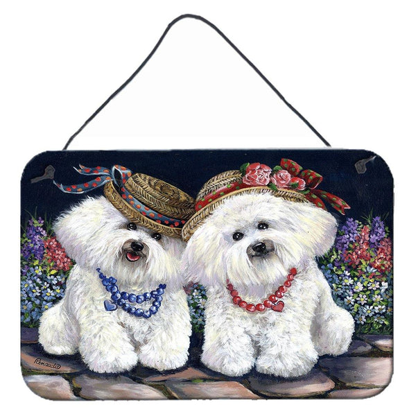 Buy this Bichon Frise Sisters Wall or Door Hanging Prints PPP3247DS812