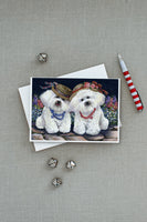 Bichon Frise Sisters Greeting Cards and Envelopes Pack of 8