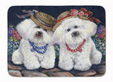 Buy this Bichon Frise Sisters Machine Washable Memory Foam Mat PPP3247RUG