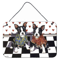 Buy this Boston Terrier Puppy Love Wall or Door Hanging Prints PPP3249DS812
