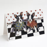 Buy this Boston Terrier Puppy Love Greeting Cards and Envelopes Pack of 8