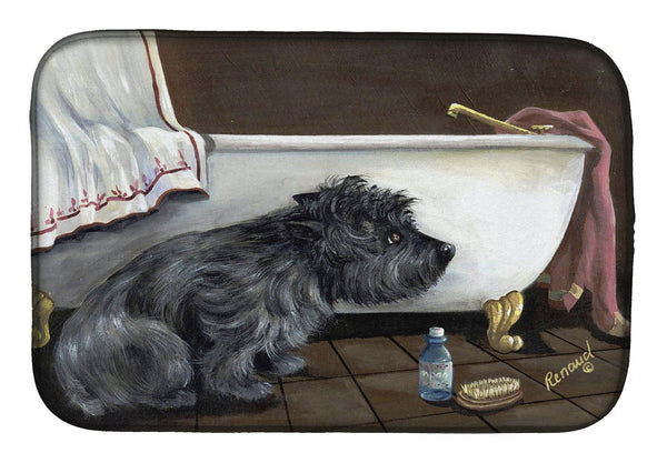 Buy this Cairn Terrier Bath Time Dish Drying Mat PPP3250DDM