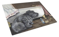Buy this Cairn Terrier Bath Time Glass Cutting Board Large PPP3250LCB