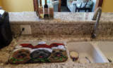 Cairn Terrier Christmas Ceaser and Co Dish Drying Mat PPP3251DDM - Precious Pet Paintings
