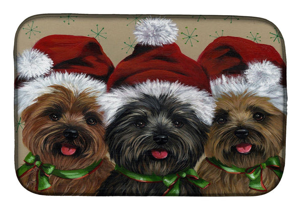 Buy this Cairn Terrier Christmas Ceaser and Co Dish Drying Mat PPP3251DDM