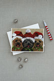 Cairn Terrier Christmas Ceaser and Co Greeting Cards and Envelopes Pack of 8