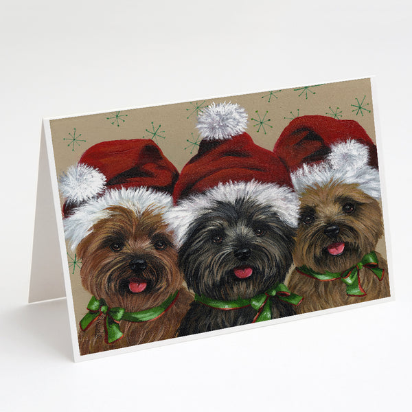 Buy this Cairn Terrier Christmas Ceaser and Co Greeting Cards and Envelopes Pack of 8