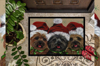 Cairn Terrier Christmas Ceaser and Co Indoor or Outdoor Mat 24x36 PPP3251JMAT - Precious Pet Paintings