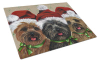 Buy this Cairn Terrier Christmas Ceaser and Co Glass Cutting Board Large PPP3251LCB